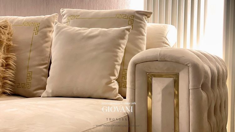 𝙶𝙸𝙾𝚅𝙰𝙽𝙸 𝙻-𝚂𝚑𝚊𝚙𝚎 𝟹𝙿 𝚕𝚞𝚡𝚞𝚛𝚒𝚘𝚞𝚜 𝙸𝚝𝚊𝚕𝚒𝚊𝚗 𝚜𝚘𝚏𝚊  โซฟาลัคชัวรี่ ทรงแอล 𝟹ที่นั่ง รุ่น จีโอวานี่ รูปที่ 8
