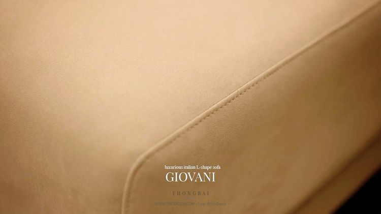 𝙶𝙸𝙾𝚅𝙰𝙽𝙸 𝙻-𝚂𝚑𝚊𝚙𝚎 𝟹𝙿 𝚕𝚞𝚡𝚞𝚛𝚒𝚘𝚞𝚜 𝙸𝚝𝚊𝚕𝚒𝚊𝚗 𝚜𝚘𝚏𝚊  โซฟาลัคชัวรี่ ทรงแอล 𝟹ที่นั่ง รุ่น จีโอวานี่ รูปที่ 7