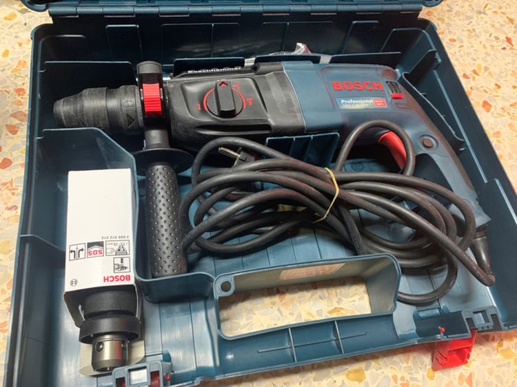 สว่าน โรตารี่สามระบบ BOSCH GBH 2-26 DFR สภาพสวยยังไม่ได้ผ่านการใช้งานอุปกรณ์ครบพร้อมกล่องพร้อมใบรับประกันมีหัวเปลี่ยนสองหัว รูปที่ 2