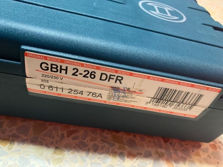 สว่าน โรตารี่สามระบบ BOSCH GBH 2-26 DFR สภาพสวยยังไม่ได้ผ่านการใช้งานอุปกรณ์ครบพร้อมกล่องพร้อมใบรับประกันมีหัวเปลี่ยนสองหัว รูปที่ 5