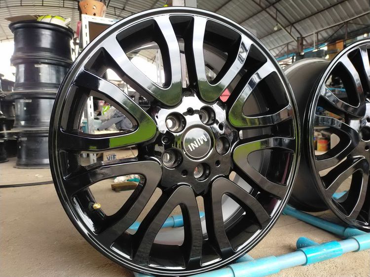 แม็กmini ขอบ18 กว้าง7 et54 สีอบpowder coat รูปที่ 4