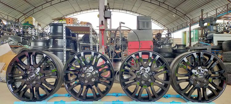 แม็กmini ขอบ18 กว้าง7 et54 สีอบpowder coat รูปที่ 10