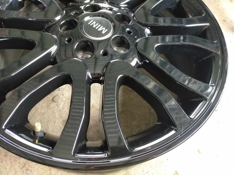 แม็กmini ขอบ18 กว้าง7 et54 สีอบpowder coat รูปที่ 9