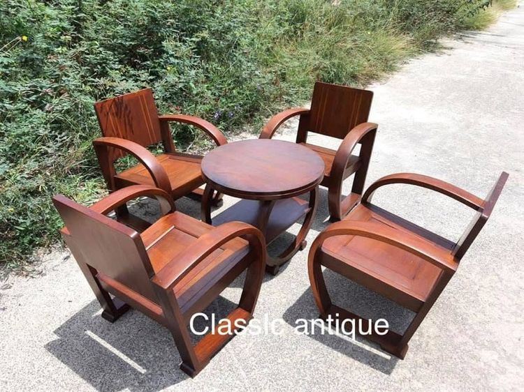 เก้าอี้ รถถัง ไม้สักสะสม รูปที่ 3