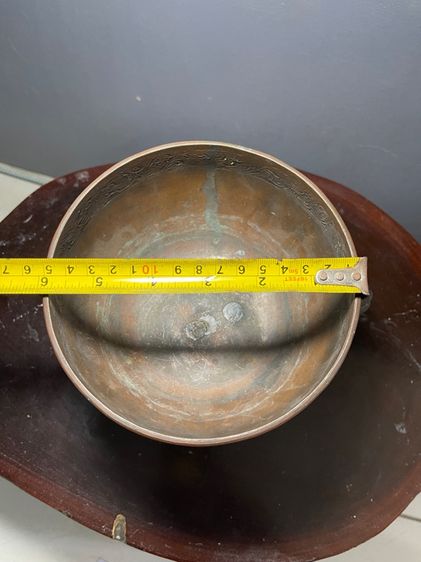 ขันสาคร หูสิงห์ ทองเหลือง โบราณ รูปที่ 18