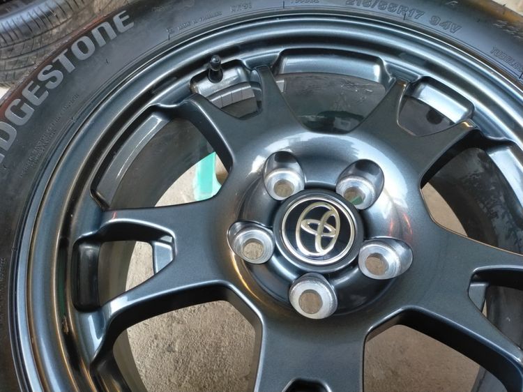แม็กโตโยต้า ขอบ17 สีเดิม พร้อมยางบริสโตน 215 55 17 ปี24 ยางสวยทุกเส้นใส่ revo vigo innova อื่นๆ 5 รู 114 รูปที่ 7