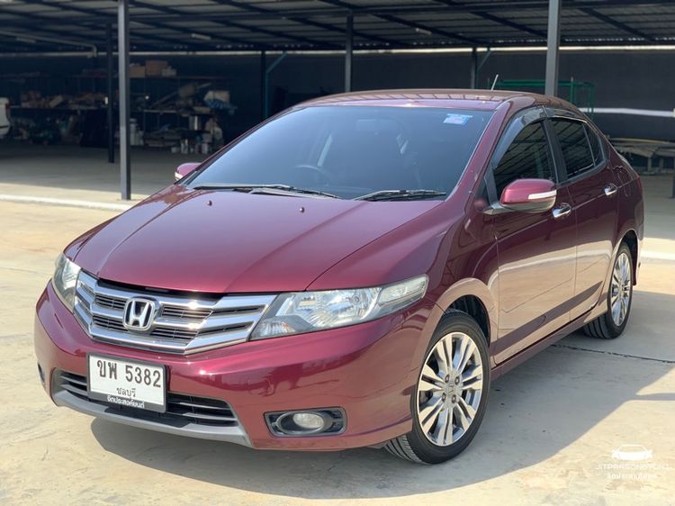 Honda City 2013 1.5 Sv i-VTEC Sedan เบนซิน เกียร์อัตโนมัติ แดง รูปที่ 4
