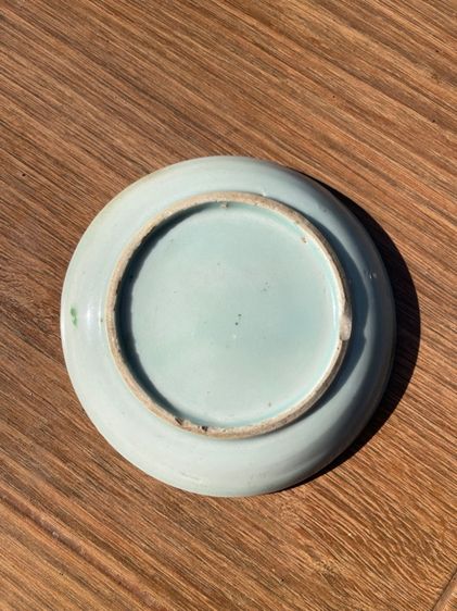 จานกังไส ลายดอกไม้สี่ฤดู โบราณ ใบใหญ่ เก่าสะสม รูปที่ 7