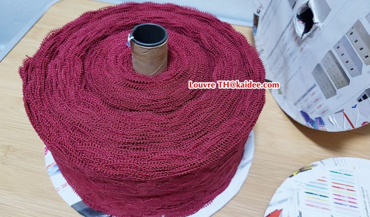 ผ้าลูกไม้ มือหนึ่ง สภาพดี (ยกม้วน) รูปที่ 2