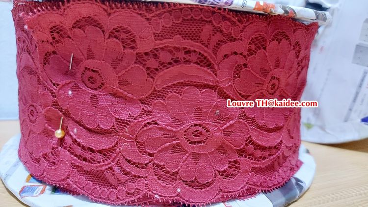 ผ้าลูกไม้ มือหนึ่ง สภาพดี (ยกม้วน) รูปที่ 3