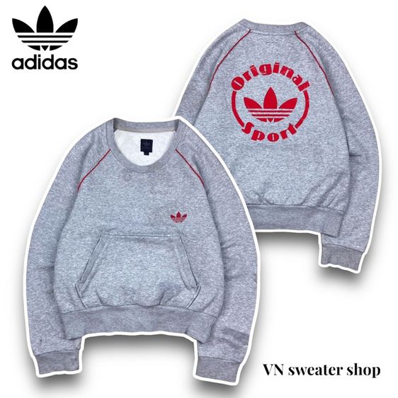 เทา อื่นๆ อื่นๆ เสื้อแขนยาว ADIDAS ORIGINAL แท้ 💯 size M วัดจริงขนาดอก 21 ยาว 24 นิ้ว สภาพดีมาก ดีเทลสวย เนื้อผ้านิ่มมาก หายากน่าสะสมครับ