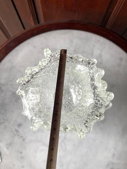 แจกันแก้ว ปากจีบสะบัดสะสมB2 รูปที่ 11