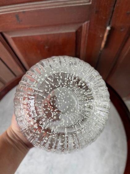 แจกันแก้ว ปากจีบสะบัดสะสมB2 รูปที่ 8