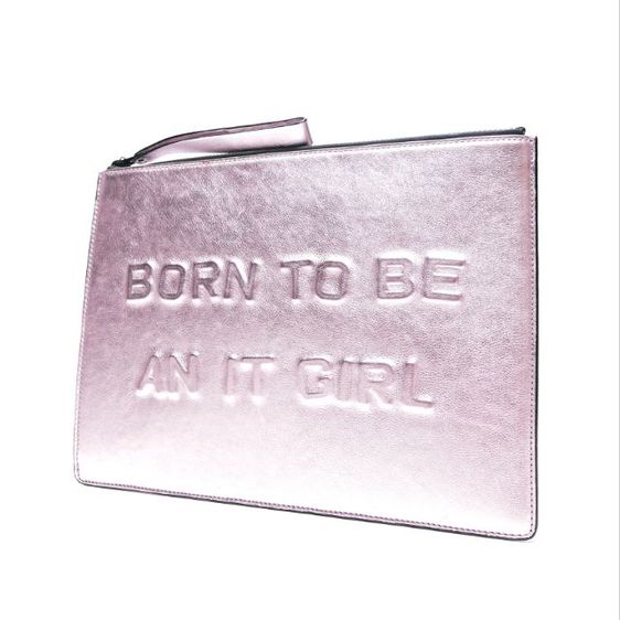New BOYY
Pink Metallic Leather Zip Bag รูปที่ 2