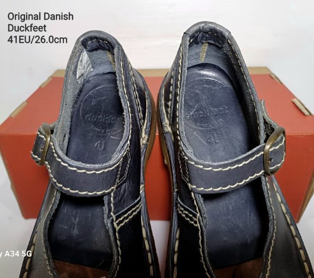 Duckfeet, Cover Heel Sandals for Women 41EU(26.0cm) Original Handmade from Denmark ของแท้ มือ 2 สภาพเยี่ยม, รองเท้า Duckfeet หนังแท้ สวยมาก รูปที่ 10