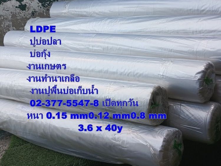 พลาสติกปูบ่อ LDPE 0989374098 สต๊อกเเน่นพร้อมส่ง 