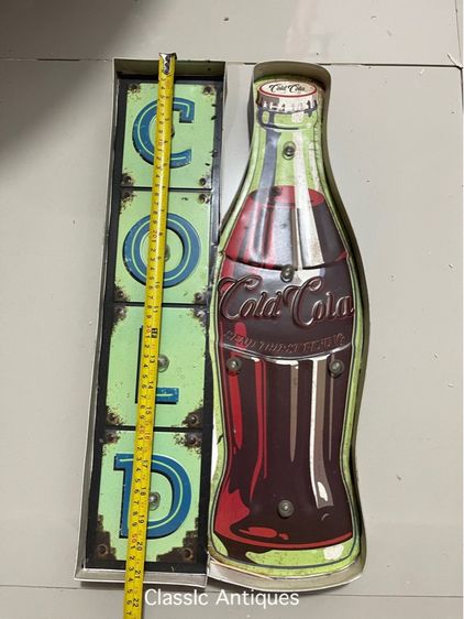 ป้ายไฟ โคล่า สังกะสีสะสม รูปที่ 5