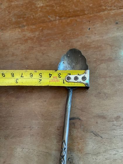 ช้อน หัวบัว ทองเหลืองโบราณเก่าสะสม รูปที่ 6