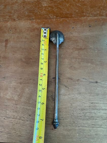 ช้อน หัวบัว ทองเหลืองโบราณเก่าสะสม รูปที่ 5