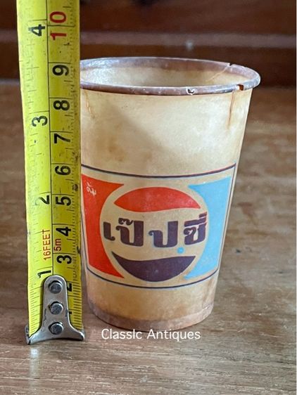 แก้ว เคลือเทียน เป๊ปซี่ โบราณเก่าสะสม รูปที่ 6