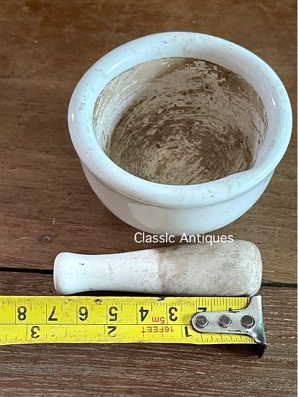 ถ้วย ครกบดยา โบราณเก่าสะสม รูปที่ 8