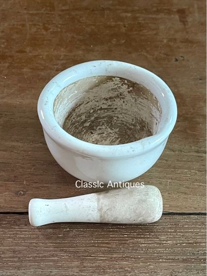 ถ้วย ครกบดยา โบราณเก่าสะสม รูปที่ 7