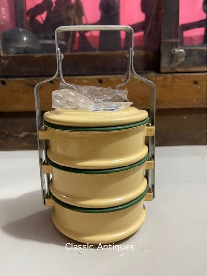 ปิ่นโต สังกะสีอีนาเมล ตรากระต่ายสะสม รูปที่ 3