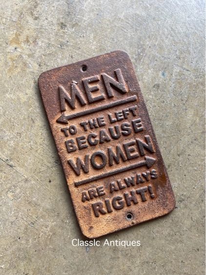 แผ่นเหล็กหล่อ. MEN. WOMEN สะสม รูปที่ 2