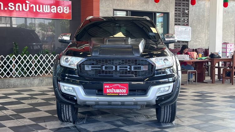 Ford Everest 2017 2.2 Titanium Plus Utility-car ดีเซล ไม่ติดแก๊ส เกียร์อัตโนมัติ ดำ รูปที่ 2