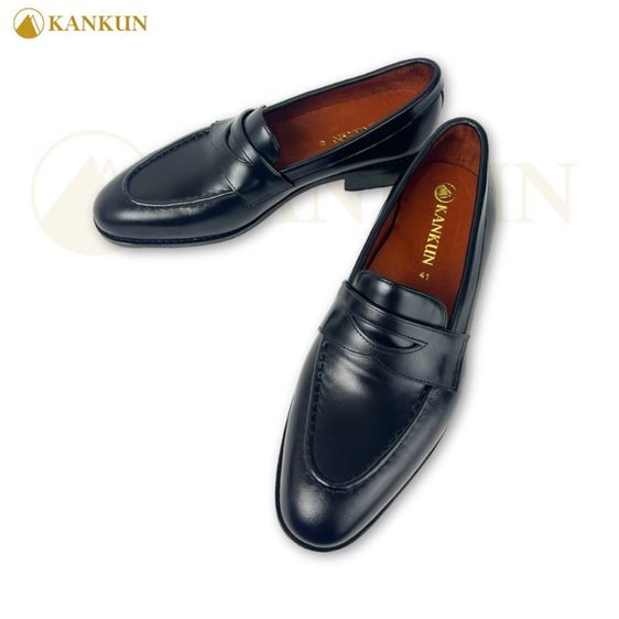 KANKUN Penny Loafer รองเท้าคัทชู ผู้ชาย หนังแท้ เกรดพรีเมี่ยม หนังนำเข้า คุณภาพดีงานโดยช่างฝีมือระดับมืออาชีพ งานสวยหรูหรา รูปที่ 9