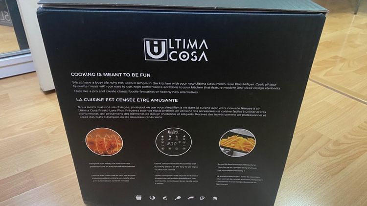 หม้อทอดไร้น้ำมัน Ultima Cosa 5 ลิตร สีขาว รูปที่ 3