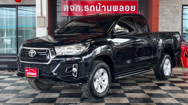 Toyota Hilux Revo 2018 2.4 Prerunner J Plus Pickup ดีเซล ไม่ติดแก๊ส เกียร์ธรรมดา ดำ