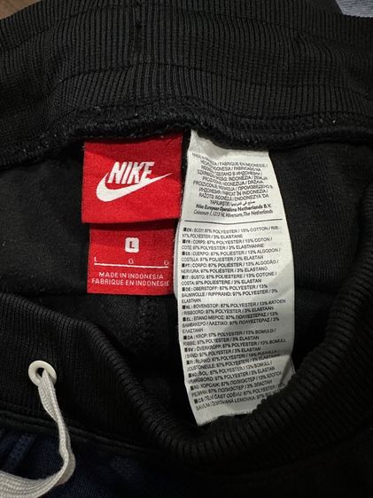 กางเกงวอร์มสีดำขาวลายbigswoot แบรนด์ Nike รูปที่ 5