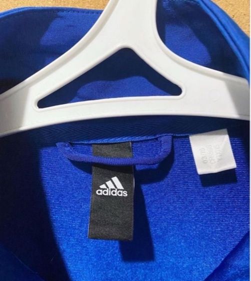 เสื้อวอร์มสีน้ำเงินแถบดำ แบรนด์ addidas รูปที่ 4