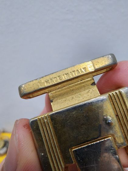 หัวเข็มขลัด ITALY อิตาลี่  สวย เก่าเก็บ เดิมๆ สีทองๆ โบราณ หายาก พร้อมส่ง  รูปที่ 2