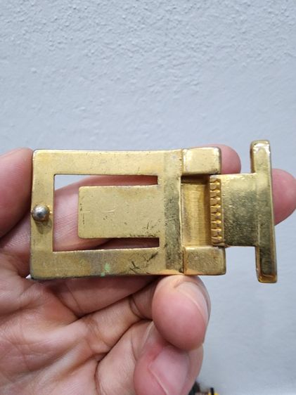 หัวเข็มขลัด ITALY อิตาลี่  สวย เก่าเก็บ เดิมๆ สีทองๆ โบราณ หายาก พร้อมส่ง  รูปที่ 3