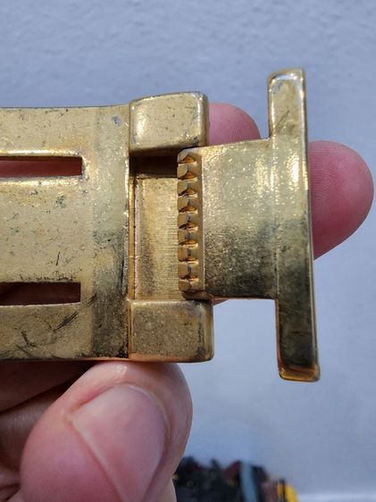 หัวเข็มขลัด ITALY อิตาลี่  สวย เก่าเก็บ เดิมๆ สีทองๆ โบราณ หายาก พร้อมส่ง  รูปที่ 4