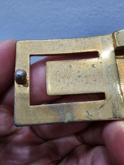 หัวเข็มขลัด ITALY อิตาลี่  สวย เก่าเก็บ เดิมๆ สีทองๆ โบราณ หายาก พร้อมส่ง  รูปที่ 5