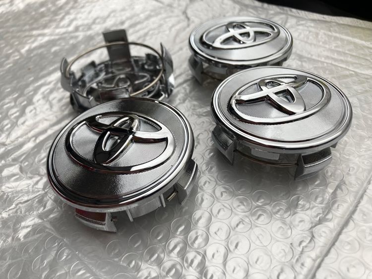 ฝาล้อ Toyota 57 และ 62 mm. แบบ Chrome ขาสปริง ของใหม่ รูปที่ 7