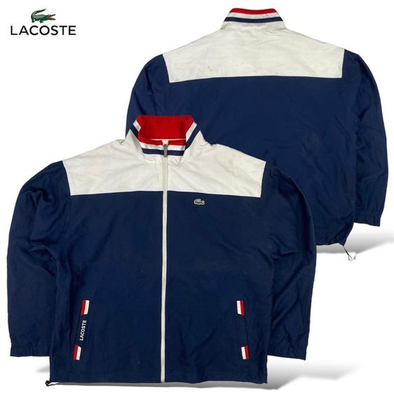 ครับเสื้อแจ็คเก็ต LACOSTE SPORT แท้ 💯 size ขนาดอก 22 ยาว 27 นิ้ว สภาพดีมาก ดีเทลสวย มีซัปใน เนื้อผ้านิ่มมาก หายากน่าสะสมครับ