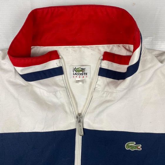 ครับเสื้อแจ็คเก็ต LACOSTE SPORT แท้ 💯 size ขนาดอก 22 ยาว 27 นิ้ว สภาพดีมาก ดีเทลสวย มีซัปใน เนื้อผ้านิ่มมาก หายากน่าสะสมครับ รูปที่ 4