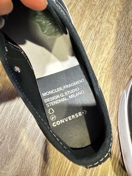 Converse Fragment Design x Moncler x Jack Purcell 'Black' Size 9.5 รูปที่ 4