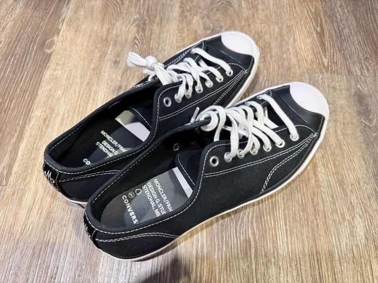 ดำ ผ้าใบ รองเท้าผ้าใบ UK 9 | EU 43 1/3 | US 9.5 Converse Fragment Design x Moncler x Jack Purcell 'Black' Size 9.5