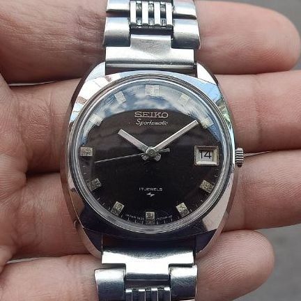 ดำ Seiko Sportsmatic Vintage 