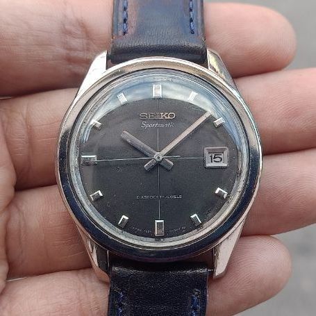 ดำ Seiko Sportsmatic Vintage 