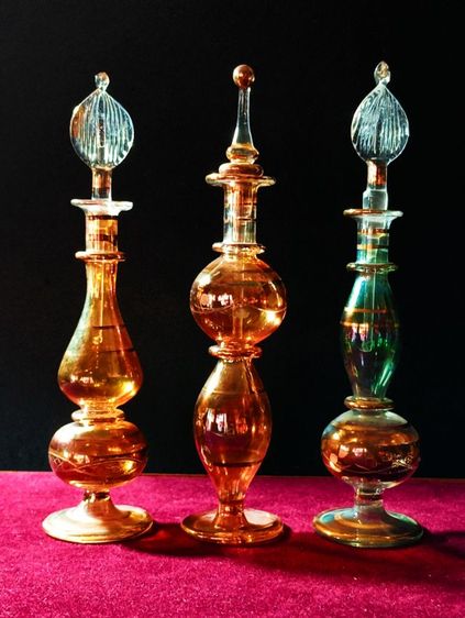 ขวดน้ำหอมคริสตัลลายน้ำทองสุดงามสภาพเยี่ยม รูปที่ 14