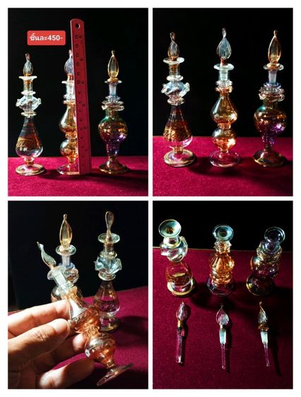 ขวดน้ำหอมคริสตัลลายน้ำทองสุดงามสภาพเยี่ยม รูปที่ 6