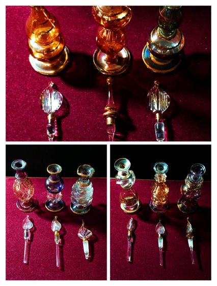 ขวดน้ำหอมคริสตัลลายน้ำทองสุดงามสภาพเยี่ยม รูปที่ 8