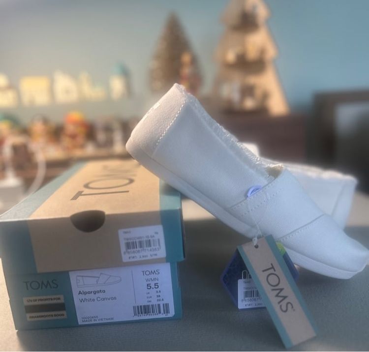 ขาว ผ้า อื่นๆ อื่นๆ ขนาดอื่น ๆ รองเท้า TOMS มือ 1 ของแท้ 