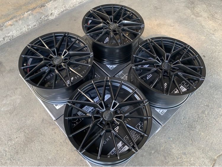 ล้อแม็กมือ1 ขอบ18 FS04 5รู114 กว้าง8 ออฟ38 สีดำ ล้อเบา FLOW FORMING งานSEVENFIFTH งานสวยมาก   รูปที่ 2